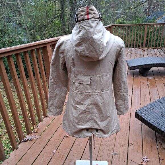 Burberry's Nova Check Jacket Coat Women Beige Size S - Picture 2 of 16